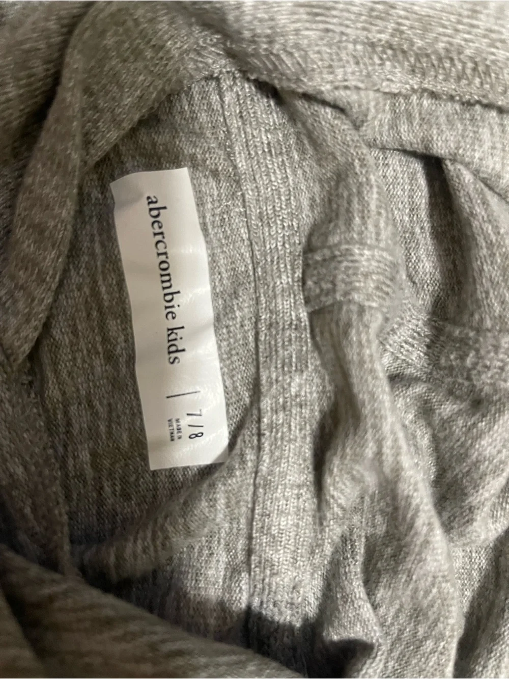 Abercrombie & Fitch Kids Gray Hooded Long-Sleeve Top